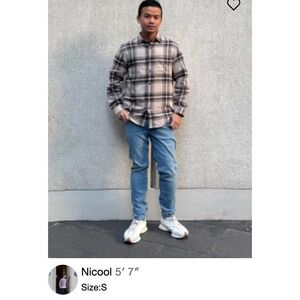 UNIQLO Mens Slim Tapered Ezy Jeans Middle Rise Drawstring Blue Size S 27/30 Y2K